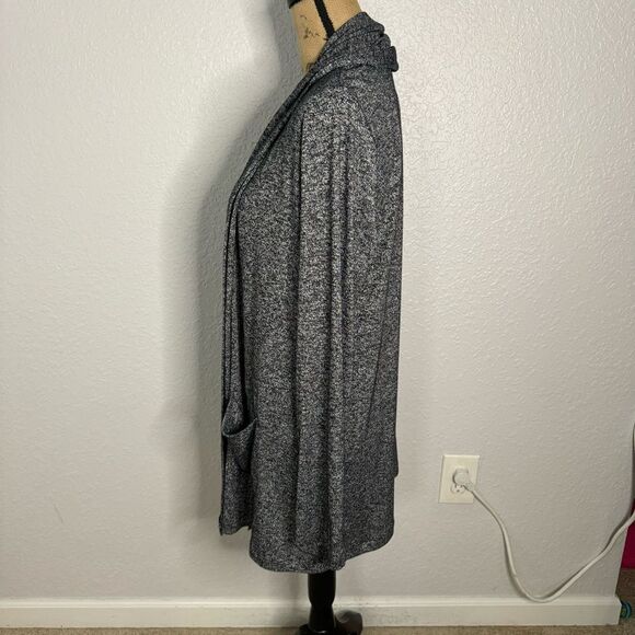 Athleta Pose Wrap Marled Cardigan Sweater Open Front Size L Athleisure Gym Yoga - Picture 8 of 9